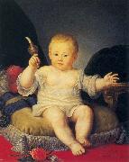 Jean Louis Voille Portrait of Alexander Pawlowitsch as a boy oil on canvas